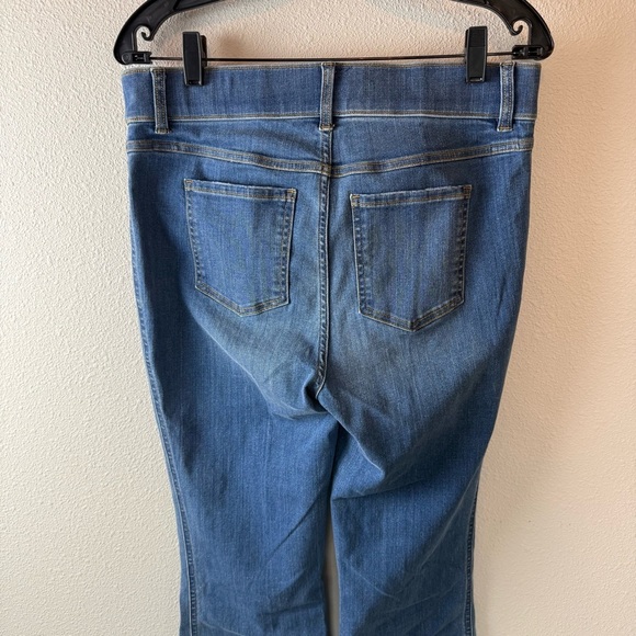 New SPANX Flare Jeans Vintage Indigo Business Casual Women’s Size Large Tall NWT - Picture 10 of 13